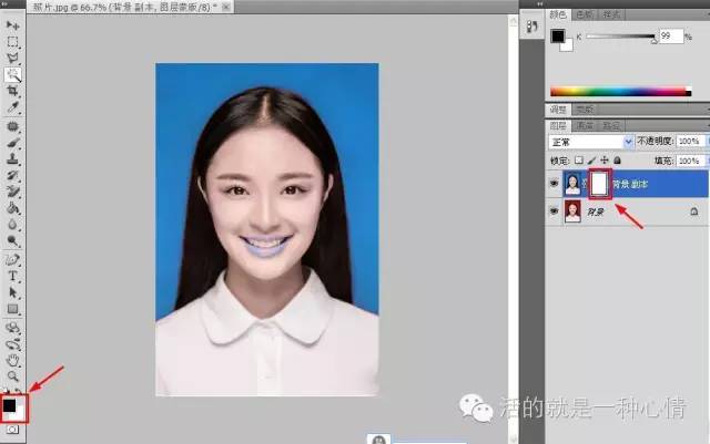 pscc给照片换底色(用adobe photoshop cs进行图片换底色)
