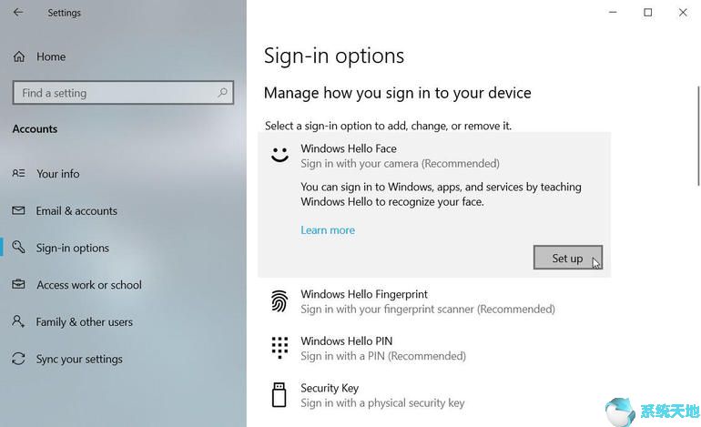 windows10怎么设置人脸识别(windows 10人脸识别如何设置)