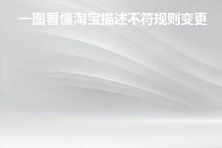 淘宝商品描述不符