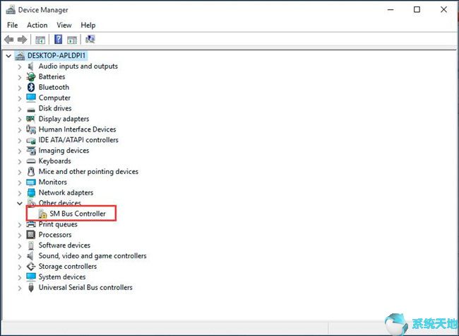 Win10 64位系统下无法识别SM总线控制器