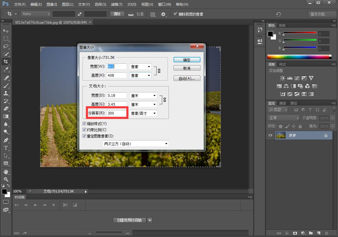 ps怎么调整文件kb大小(ps怎么调整文件尺寸大小)