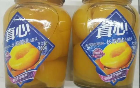 黄桃罐头的热量表