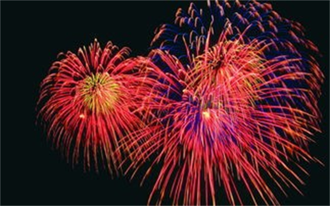 紫色烟花