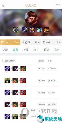 掌上英雄联盟怎么看装备2021(掌上英雄联盟看装备在哪看)