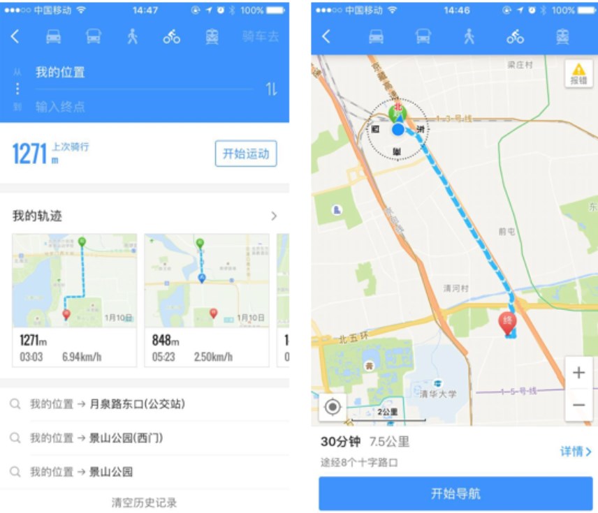 高德地图自行车是什么意思
