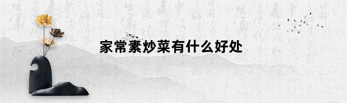 家常素炒菜有什么好处(家常炒素菜100道素菜)