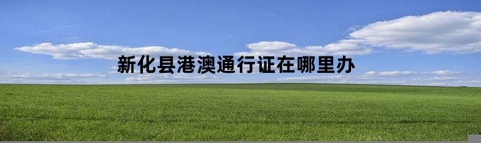 新化县港澳通行证在哪里办(新化县异地身份证办理地点)