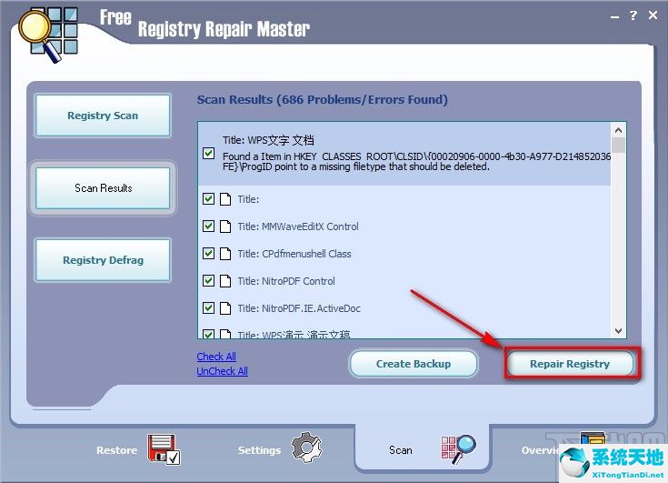 注册表修复工具win10(修复注册表命令)