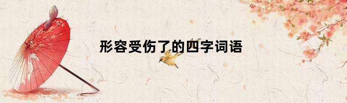 形容受伤了的四字词语(形容受伤的话)