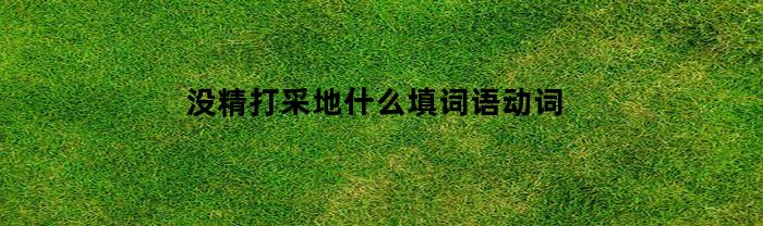 没精打采地什么填词语动词(没精打采的样子写词语)
