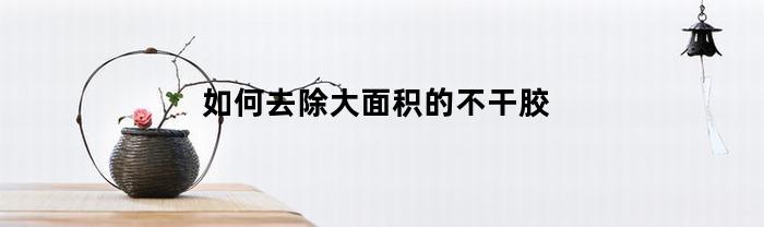 如何去除大面积的不干胶(怎样去除大面积不干胶)