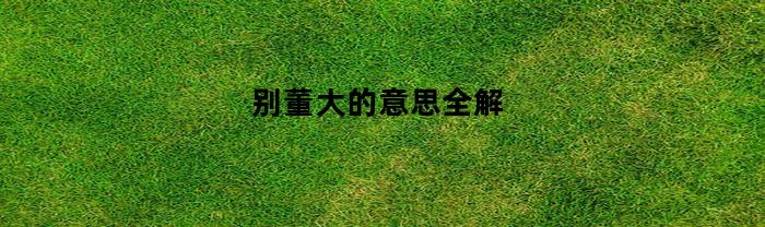 别董大的意思全解(别董大的意思和古诗)