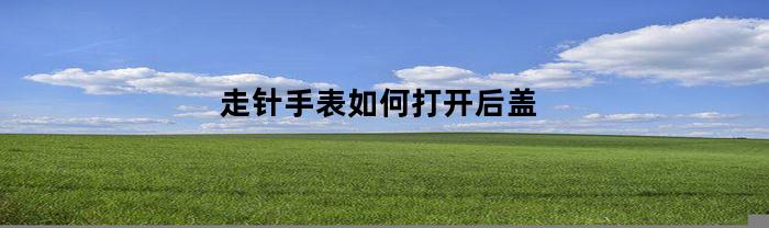 走针手表如何打开后盖(走针手表如何打开后盖图解)