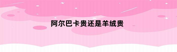 阿尔巴卡贵还是羊绒贵(阿尔巴卡贵还是羊绒贵呢)