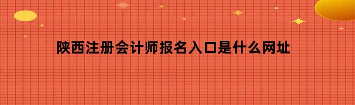 陕西注册会计师报名入口是什么网址(陕西注册会计师报名入口是什么网址呀)