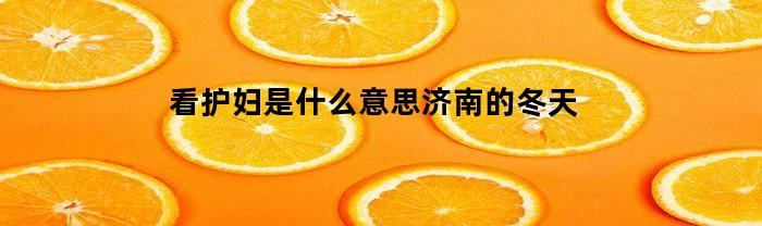 看护妇是什么意思济南的冬天(看护主要讲了什么)