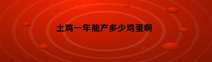 土鸡一年能产多少鸡蛋啊(土鸡一年能产多少枚蛋)