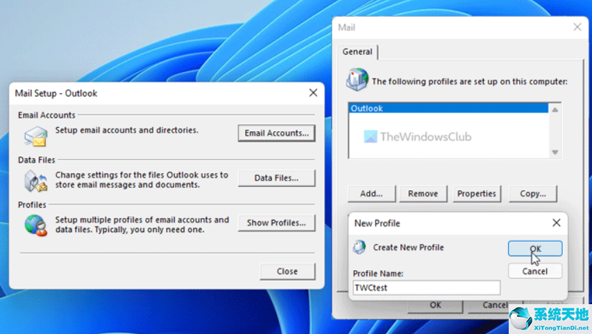 win11中使用outlook时错误代码0x80190194-0x90019怎么办怎么解决(win11家庭中文版连接打印机错误代码000709)