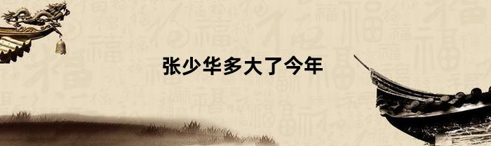 张少华多大了今年(张少华多大岁数今年)