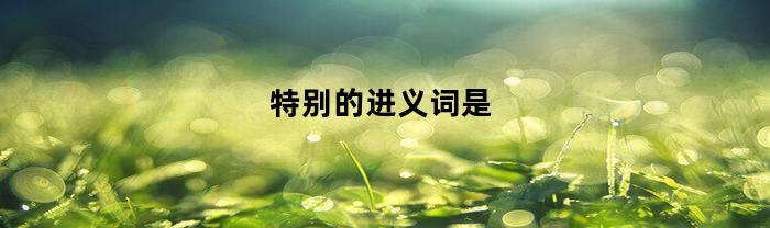 特别的进义词是(特别的近义词是一般吗)