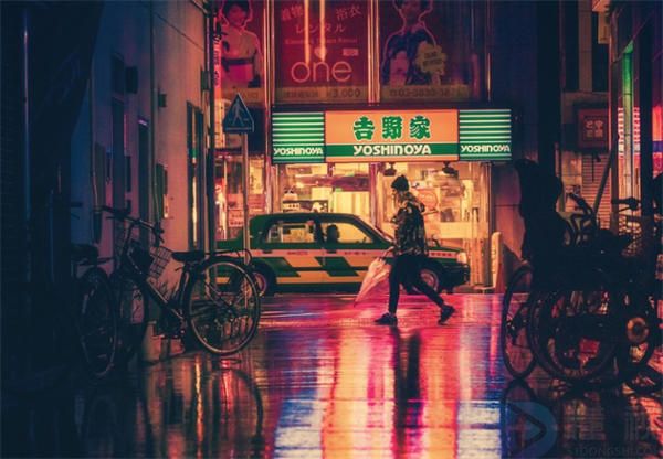 关于晚上散步的朋友圈