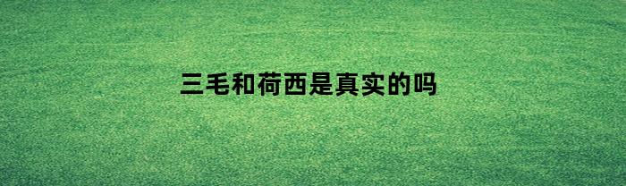 三毛和荷西是真实的吗(三毛和荷西的故事是真的吗)