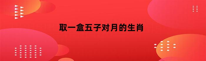 取一盒五子对月的生肖(五子对月是什么生肖)