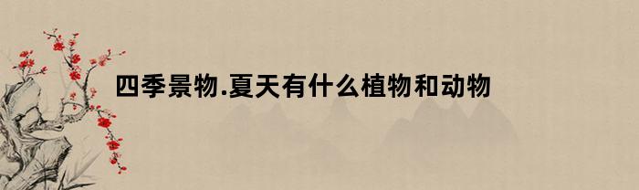 四季景物.夏天有什么植物和动物(夏季有哪些动植物)