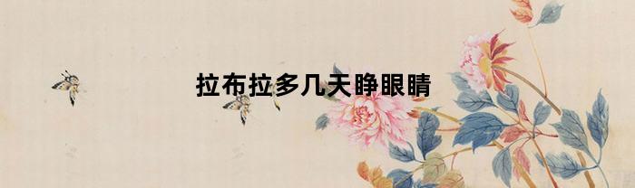 拉布拉多几天睁眼睛(拉布拉多多少天睁眼睛)