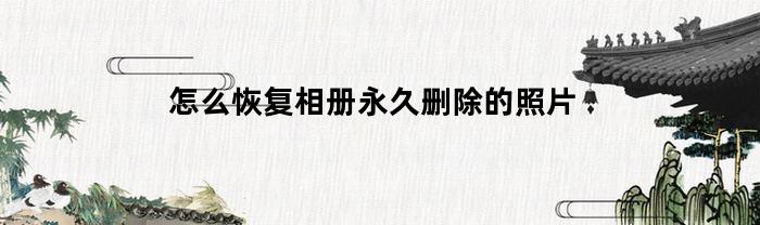 怎么恢复相册永久删除的照片(怎么恢复相册永久删除的照片苹果手机)