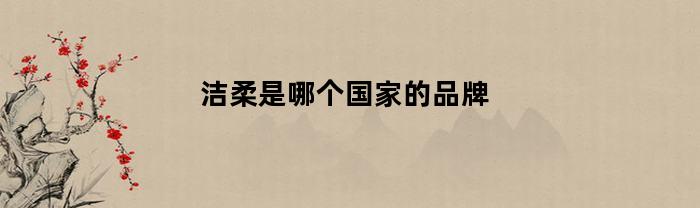 洁柔是哪个国家的品牌(洁柔是哪个国家的品牌?)