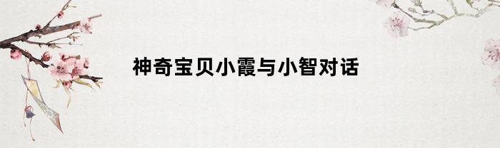 神奇宝贝小霞与小智对话(小霞和小智)