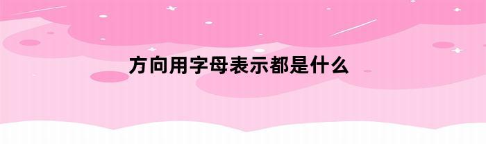方向用字母表示都是什么(方向的表示字母)