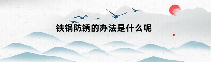 铁锅防锈的办法是什么呢(铁锅防锈漆怎么清除)