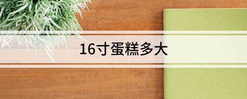 16寸蛋糕多大(12寸蛋糕多大)