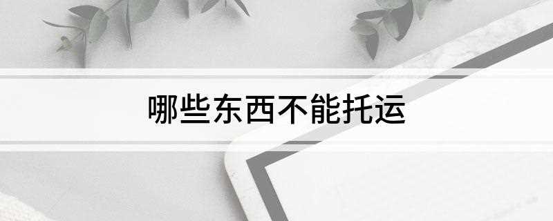 哪些东西不能托运(哪些东西不能托运国际航班)