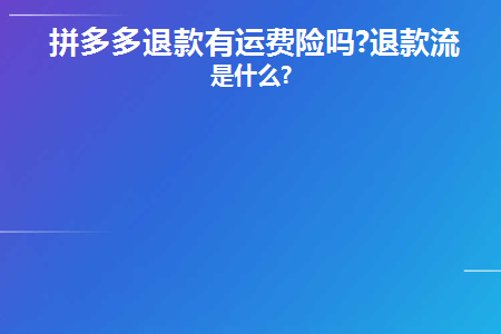 拼多多退货有运费