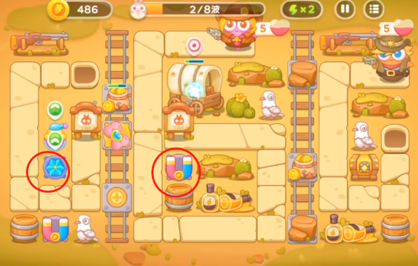 保卫萝卜4波仔很忙第54关怎么过