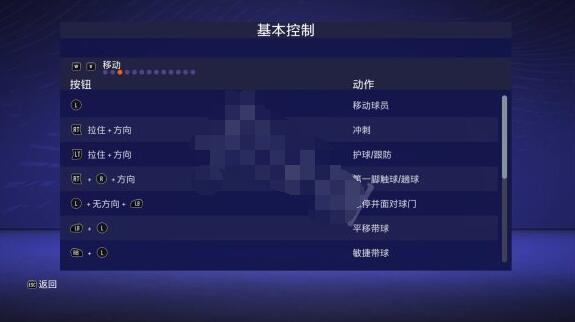 fifa23num按键介绍