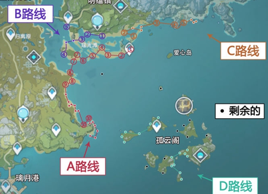原神星螺采集路线图