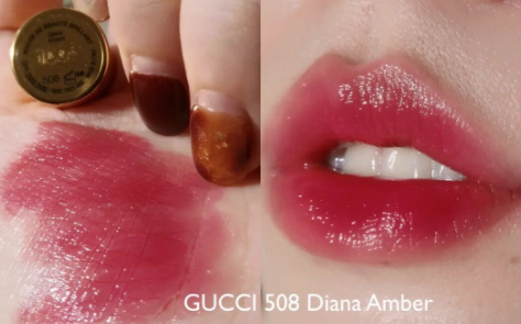 Gucci琉光细管唇膏508什么颜色Gucci细管508口红试色(gucci琉光细管口红25)
