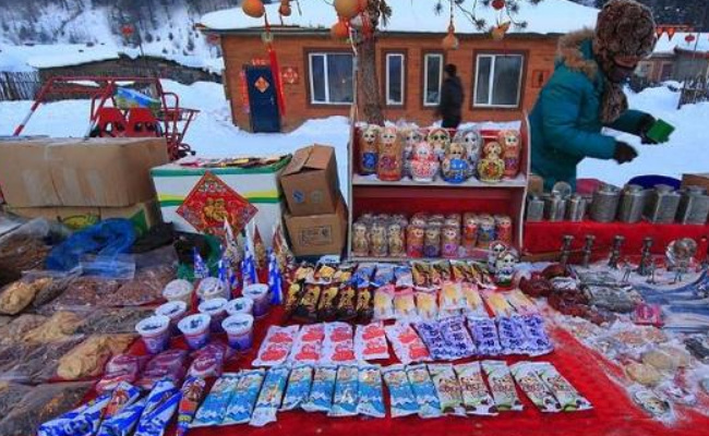 东北冬天卖冰棍