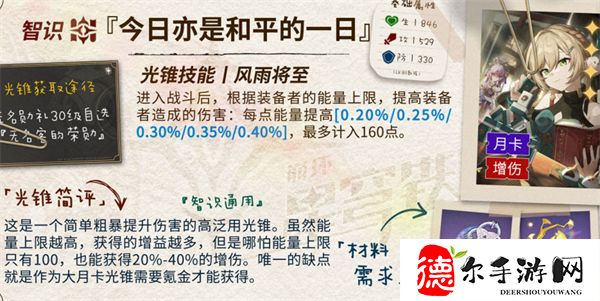 黑塔光锥推荐