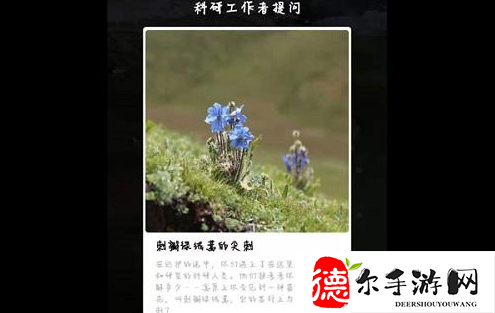 支付宝嘉塘保护地巡护答案是什么