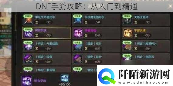 DNF手游攻略