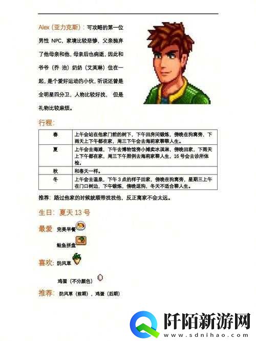 星露谷物语阿比盖尔行程介绍