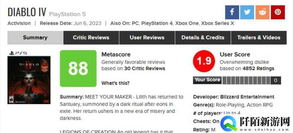 M站评出2023年年度最烂游戏魔戒