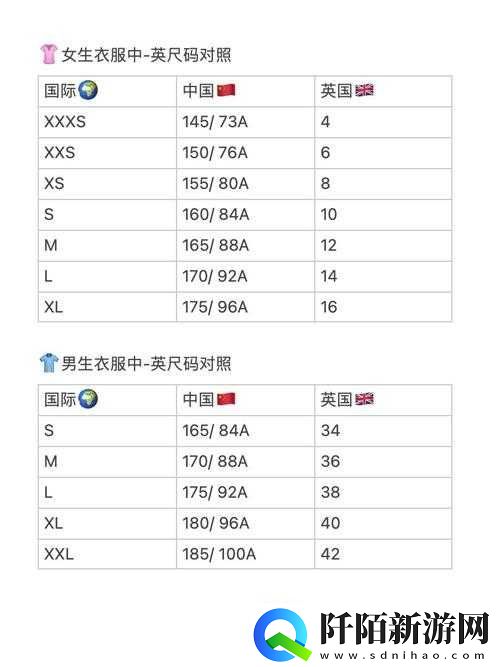 亚洲尺码欧洲尺码有哪些品牌好